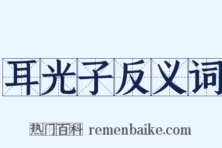 耳光子反义词是什么意思的图片